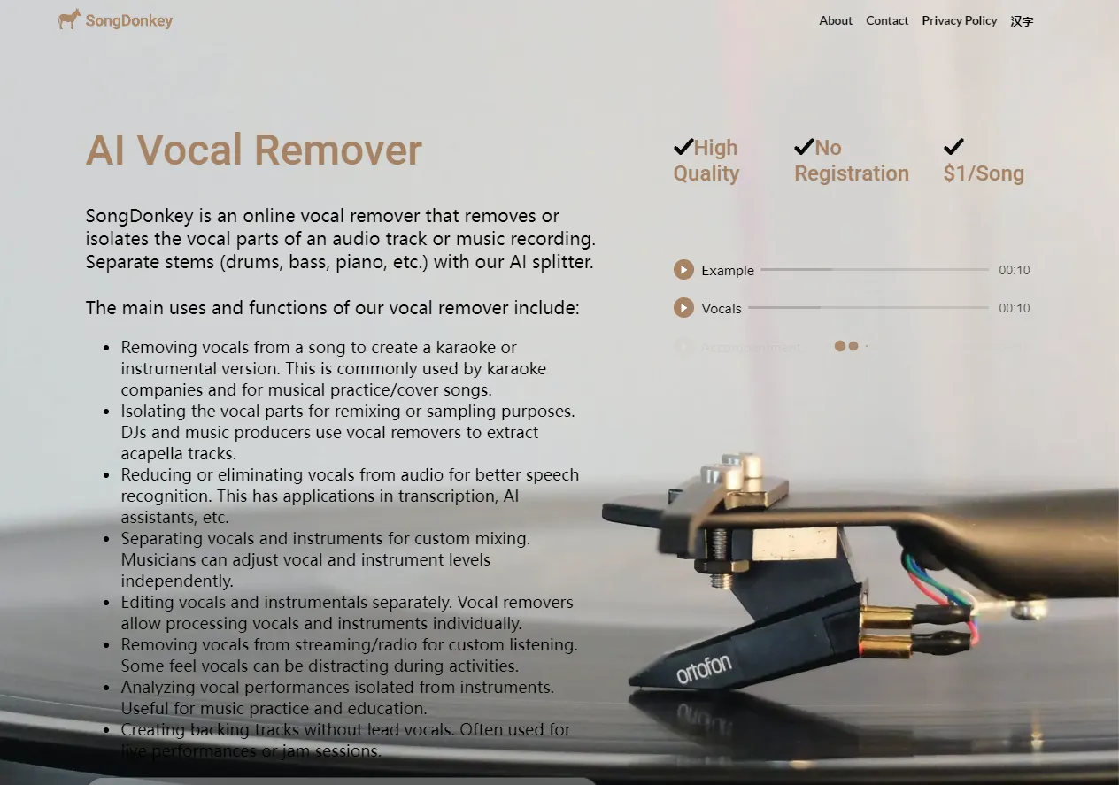 بررسی کامل Song Donkey - اسکرین‌شات و تصویر رابط کاربری